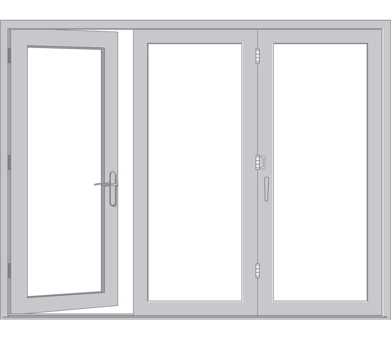 Wilmington Pella Reserve Series Traditional Bifold Patio Door