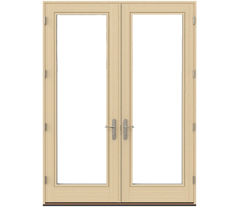 Wilmington Pella Lifestyle Series Wood Double Hinged Patio Doors